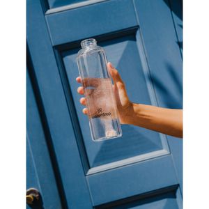Produktbild für Trinkflasche waterdrop Clear, mit Hülle
