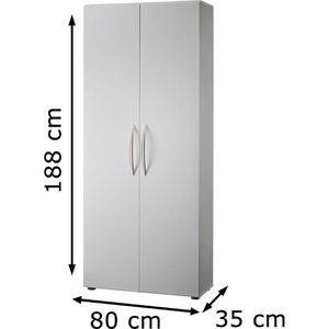 Produktbild für Aktenschrank Hammerbacher Basic, aus Holz