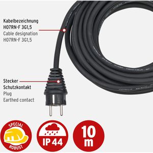 Produktbild für Verlängerungskabel Brennenstuhl 1167810301, für außen IP44