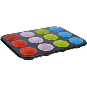 Backform Böttcher-AG für 12 Muffins, aus Stahl