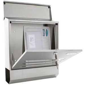Produktbild für Briefkasten Rottner Jubilee Mailbox Inox, silber aus Edelstahl