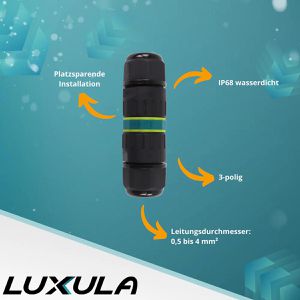 Produktbild für Kabelverbinder Luxula LX900123, IP68 wasserdicht