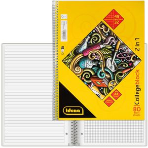 Collegeblock Idena 2in1, 11181, A4