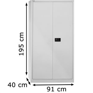 Produktbild für Werkzeugschrank Bisley E782A04G, aus Metall, lichtgrau