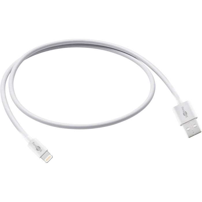 Goobay Ladekabel 72905, weiß, USB A auf Apple Lightning, 0,5m – Böttcher AG