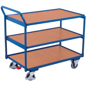 Tischwagen VARIOfit sw-700.660, aus Metall & Holz