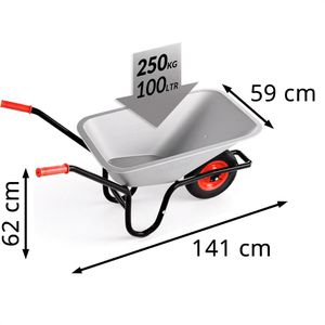 Produktbild für Schubkarre Gardebruk 108751, Tragkraft 250 kg