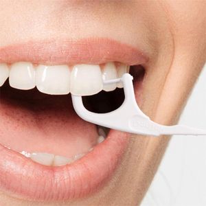 Produktbild für Zahnseide DenTek Fresh &amp; White, ungewachst