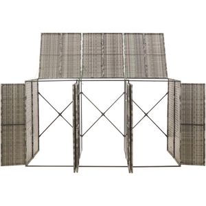 Produktbild für Mülltonnenbox vidaXL 319866, Polyrattan