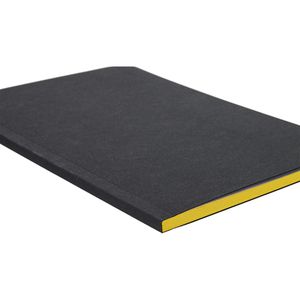 Produktbild für Notizbuch Geiger Tablet-Book, schwarz / gelb, A5