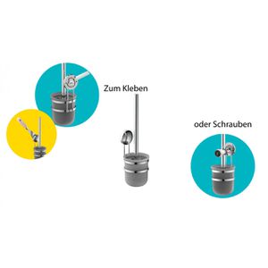 Produktbild für WC-Bürste EISL BA0205, grau