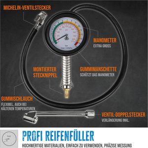 Güde Reifenfüller PROFI 2752, Analog, Messbereich: 0 - 15 bar – Böttcher AG