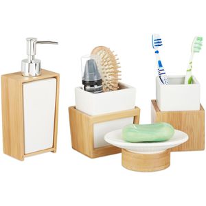 Badaccessoires-Set Relaxdays 10022205, 4-teilig