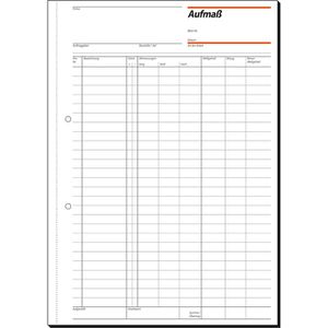 Produktbild für Aufmaßbuch Sigel AM415, A4