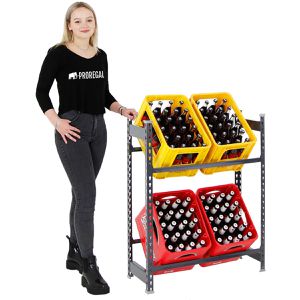Produktbild für Getränkekistenregal PROREGAL Camel, für 4 Kisten
