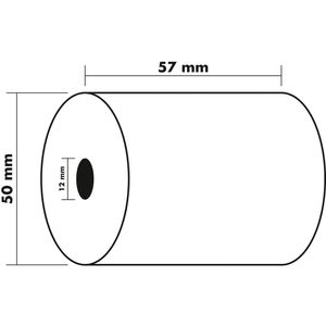 Produktbild für Kassenrollen Exacompta 40346E 57mm x 20m x 12mm