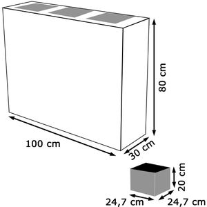 Produktbild für Pflanzkasten Garden-Pleasure Raumtrenner coffee