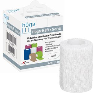 Produktbild für Fixierbinden Höga Haft Stretch, weiß