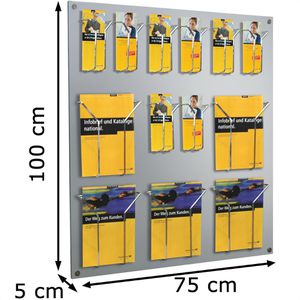 Produktbild für Prospekthalter Kerkmann 6201, Focus, alusilber