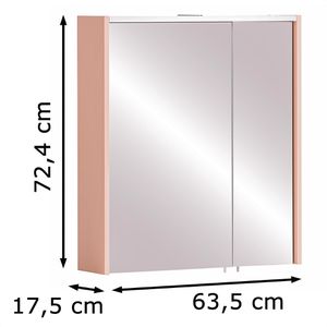 Produktbild für Spiegelschrank Schildmeyer Smash 157805, apricot