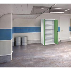 Produktbild für Werkzeugschrank CP-Möbel 8922-00, aus Metall, grau / grün