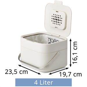 Produktbild für Mülleimer JosephJoseph Stack, stein