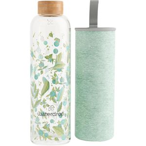Trinkflasche waterdrop Clean, mit Hülle