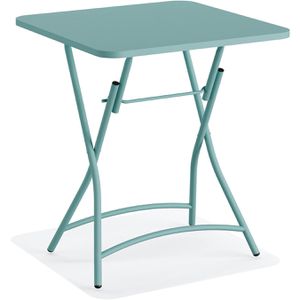 Produktbild für Bistrotisch Feros Breeze, blau, wetterfest, 3-teilig