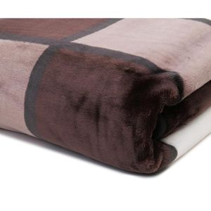 Produktbild für Kuscheldecke Gözze Antigua Cashmere Feeling, Zimt/schwarz/weiß