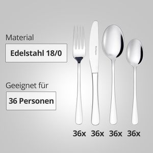 Produktbild für Besteck-Set Esmeyer Sylvia, mit Besteckkasten, Edelstahl 18/0