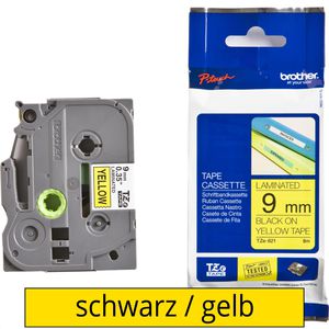 Schriftband Brother TZe-621, 9mm