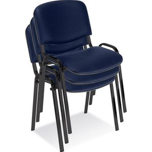 Produktbild für Besucherstuhl Nowy-Styl Iso black, stapelbar