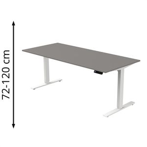 Schreibtisch Kerkmann Move 3, graphit / weiß