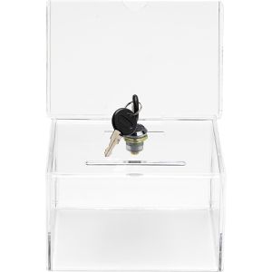 Produktbild für Spendenbox Deflecto 596901, Acryl, transparent