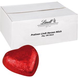 Lindt Pralinen Herzen Milch, 2kg, 100 Stück