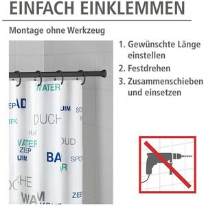 Produktbild für Duschvorhangstange Wenko Teleskop-Duschstange