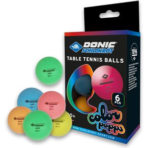 Tischtennisbälle Donic-Schildkröt Colour Popps 40+