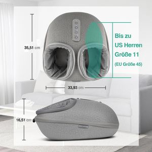 Produktbild für Fußmassagegerät Nekteck Medcursor Shiatsu, grau