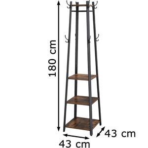 Produktbild für Garderobenständer Vasagle LCR80X, schwarz