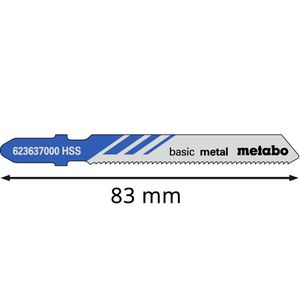 Produktbild für Stichsägeblätter Metabo 623637000, Basic Metal