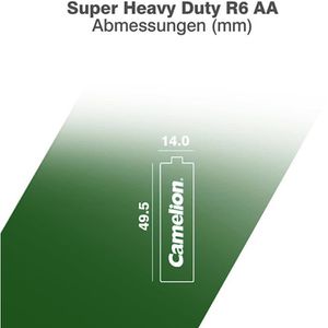 Produktbild für Batterien Camelion Super Heavy Duty, Zink-Kohle