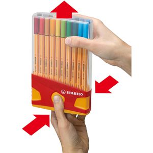 Produktbild für Fineliner Stabilo Point 88 ColorParade 8820-03