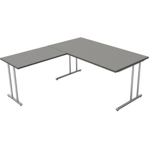 Schreibtisch Kerkmann start up, graphit / silber
