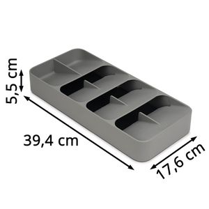 Produktbild für Besteckkasten JosephJoseph Drawer Store, grau, aus Kunststoff