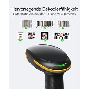 Produktbild für Barcode-Scanner Inateck BCST-23_black, kabellos