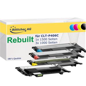 Toner Böttcher-AG für Samsung CLT-P406C Multipack