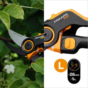 Produktbild für Gartenschere Fiskars X-series DualAction P981, 1080132, Bypass
