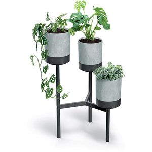 Produktbild für Blumenständer Prosperplast Bloomie, schwarz/beton
