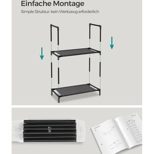 Produktbild für Schuhregal Songmics LSH010B02, aus Metall