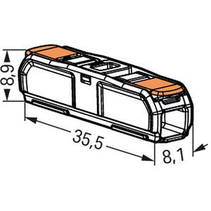Produktbild für Verbindungsklemme Wago Compact, 221-2411, 2 Leiter